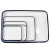 海斯迪克 HKCL-267 搪瓷托盘 白色实验室化工消毒盘 方形盘 带盖加厚 单个20*30