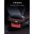 工马汽车专用安全带插保护套座椅卡头B柱防撞保护套车内装饰 时尚黑 红线1个