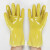 佳护全浸塑杀鱼橡胶止滑劳保手套加厚颗粒防水防滑工作耐酸碱防油 黄色浸塑手套(5双) XL
