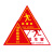 冠峰 逃生窗2（透明） 消防标识贴提示牌救援安全三角形自粘贴纸GNG-579