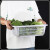 加厚厨房洗菜篮蔬菜彩色塑料篮子配货框子长方形周转框大号收纳筐 5#白色