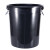 尚留鑫 加厚塑料水桶100L黑色无盖大容量储水桶手提桶