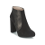 UNISA 女鞋靴子短靴时尚舒适性感高跟粗跟黑色秋冬款SAFIR-KS-MTS-BLACK-PLUM 黑色 37