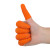 赛拓（SANTO）乳胶手指套 防滑手指套 防护指套 防尘电子作业电子厂指套加厚耐磨劳保手套一次性手套 【2010】橙色(100只)