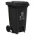 科力邦（Kelibang） 户外垃圾桶 大号加厚脚踏垃圾桶商用分类塑料环卫 带盖 KB1066 100L 脚踏款 灰色