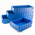 金固牢 KCzy-207 分隔式零件盒 工具收纳箱螺丝盒物料盒 蓝色中4号（600*235*90）
