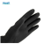 安思尔87-950天然橡胶手套 防耐酸碱防耐油污防耐溶剂化学品处理手套 12副起订 黑色 M/中号/8号