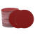 纳仕德 JS12 红色背绒砂纸4寸圆盘砂纸打磨片除锈砂纸 4英寸800目(200张）