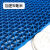 定制防滑垫大面积塑料pvc地毯户外浴室镂空防水网格s厨房室外防滑地垫 蓝色5MM特厚加密款 0.9米宽*2米长