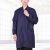 品之德 长袖蓝大褂工作服罩衣耐脏耐磨长款劳保服枣红加厚180-185