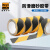 爱柯布洛 PVC磨砂防滑胶带 安全警示条耐磨防滑贴宽10cm × 20m（10卷）黑黄色 700597