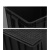 DEDH丨黑色加厚元件盒塑料收纳箱盒（无盖）；外径410*305*145mm
