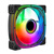 棱镜二代5Pro五代12CM机箱风扇5V3针ARGB幻彩PWM温控散热风扇 棱镜5GT-平替黑色正向