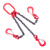 龙禹盛 起重链条吊索具 G80级高强度锰钢链条索具 吊具成套 吊车行车组合 可定制 单位：套 三腿2吨2米 