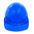 诺瑞斯安 安全帽工地 免费印字 国标V型ABS 建筑工程电力施工劳保工人头盔 欧式大帽檐透气款蓝色
