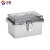 汉展 f型接线盒 金属扣 室外防水盒不锈钢金属扣abs塑料接线盒 120x90x70