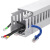 劳瑞 PVC线槽明装灰色塑料配电箱布线槽网线电线电缆理线阻燃pvc行线槽 100*100粗齿（一组）