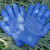 植树节小学生幼儿园儿童种树植园艺防护手套拔河游戏点塑劳动手套 蓝色 中童9-12岁