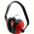 恒百思工业降噪耳罩 降噪工业海绵隔音器耳塞头戴式学习耳罩大号消音耳 动感型 红色 XL