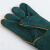 曼睩 60cm墨绿色1副 电焊皮革手套防烫防飞溅牛皮焊工耐磨加长加厚劳保手套ML018