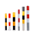 定制镀锌钢管警示柱道路防撞柱地埋红白反光立柱安全道口路口警示桩 800*114*1.5红白立柱 1根的价格