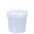 食品级塑料桶圆桶带盖密封桶酱料桶商用小水桶2/3L/4/5/10L升公斤 1L2L3L4L5L透明色提手款各1个