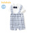 巴拉巴拉宝宝夏装洋气婴儿短袖套装男童礼服两件套时尚 蓝白色调00481 80cm