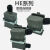 重载连接器10针矩形防水航空插头热流道插件HDC-HE-10芯暗装单扣 HE010M 公芯