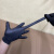 加厚防护手套黑色加厚丁腈橡胶工业干活用汽修劳保防滑耐磨耐使用 加厚中号黑色手套（100只）