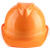 华盾2900国标V型带透气孔ABS安全帽旋钮帽衬【含印LOGO】 橙色 
