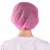 迈恻亦一次性帽子头套厨师餐饮防尘厨房女卫生透气工作网帽防掉头发 蓝色条形帽 100只/包