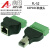 RJ45 RJ48 RJ50 10P10C转接头连接器 NI9949 RJ50 to screw RJ50 公头转端子转接头