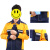 燕舞 BD2EG322013Z2F 春秋涤棉拼色工作服 160码（计价单位：套）黄+藏蓝色