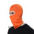 电焊面罩焊工隔热防防烤脸晒薄款冰丝头套防尘防护装备遮阳帽 单孔头套橙色