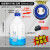 实验室补料瓶发酵罐不锈钢瓶盖1/2/3/4孔单通双通三通四通蓝盖试 双通3000ml 4-6