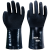 耐油手套博尔格801劳保手套工业耐酸碱浸塑胶皮橡胶手套劳保 东亚339黑耐油耐酸碱（10双价格 XL