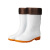 钢米 雨鞋男士水鞋雨靴防滑防水水靴 中筒加绒（加毛口套）(单位：双) 42 白色