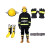 meikang 消防服 3C认证消防员演习应急救援服14式五件套装 190A 43码鞋 1套