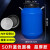 五星盾 酵素桶 大号特厚带盖塑料发酵桶储水桶双层密封桶酿酒桶胶桶立式圆形 蓝色50L38.5*21.5*58cm