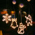 鸣固 led吸盘灯 圣诞节元旦装饰灯圣诞彩灯商场店铺阳台客厅橱窗户吸圣诞节日彩灯 电池款-月亮ZL5279