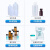 塑料试剂瓶HDPE塑料广口瓶耐高温酸碱塑料瓶分装瓶棕色塑料试剂瓶 广口15ml棕色10个