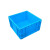 中吉万兴 正方形塑料箱特大正方形塑料周转箱加厚工具箱大号物料箱方形周转收纳盒物流箱 外径：495*495*300mm蓝色 正方形箱