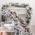 隽然 圣诞节装饰藤条白色植绒酒店商场门头楼梯扶手装饰品松枝藤条套餐 2.7米红色套装