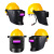 专用电焊工防护面罩头戴式翻盖式自动变光焊工焊接面具 高空面罩不含安全帽不变光款
