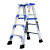 梯子加宽加厚铝合金双侧工程人字2米不伸缩便携爬梯折叠楼梯 1.7米红色加固加强