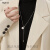 BMOI施华洛世奇锆珍珠项链毛衣链长款装饰感大气高档小众轻奢2023新款 银色珍珠项链(抽拉可调节)
