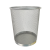 威佳金属网垃圾桶厨房卫生间办公室垃圾桶镂空垃圾篓废纸篓 18L银色