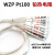 WZP PT100陶瓷铂热电阻温度传感器探头温控仪表测温线感温棒内芯 A级 陶瓷PT100/尾线长 1米