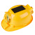 品之德 双风扇安全帽太阳能可充电制冷风扇带灯夏季工地防晒遮阳帽风扇头盔 黄色16000双风扇 