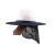 朋安 安全帽遮阳挡 工地遮阳帽 户外建筑施工防晒帽 防紫外线夏季透气遮阳板（不含安全帽 ）  蓝色 